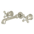 French Country KS7128AX Two-Handle Wall Mount Bathroom Faucet KS7128AX